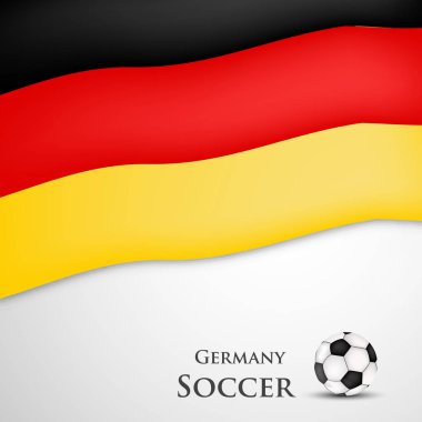 Almanya bayrağı ile futbol turnuva katılan harita gösterimi