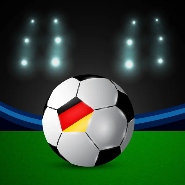 Illustration Germany Flag Participating Soccer Tournament — Stock Vector