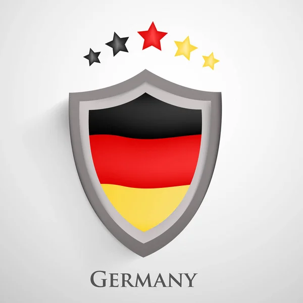 Illustration Germany Flag Map Participating Soccer Tournament — Stock Vector