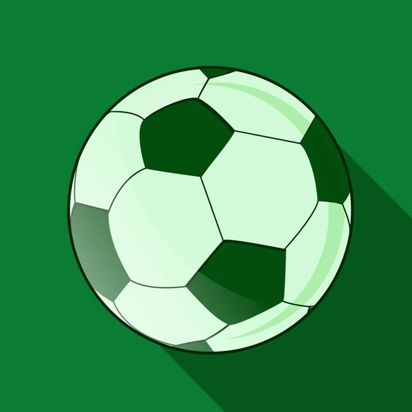 Illustration Soccer Ball Green Background — Stock Vector