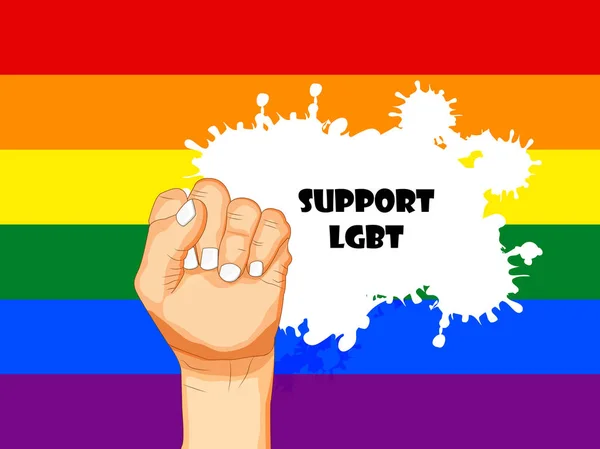 LGBT arka plan gökkuşağı renkli bayrakla işaretle