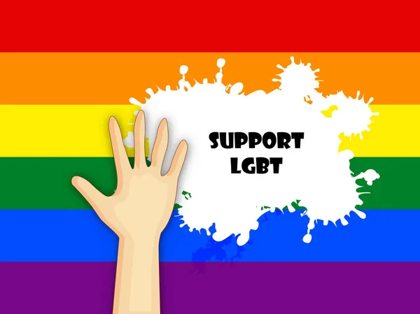 ЛГБТ-фон с радужным цветом флага — стоковый вектор
