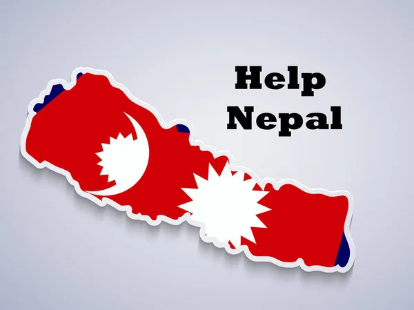 Фон землетрясения в Непале — стоковый вектор