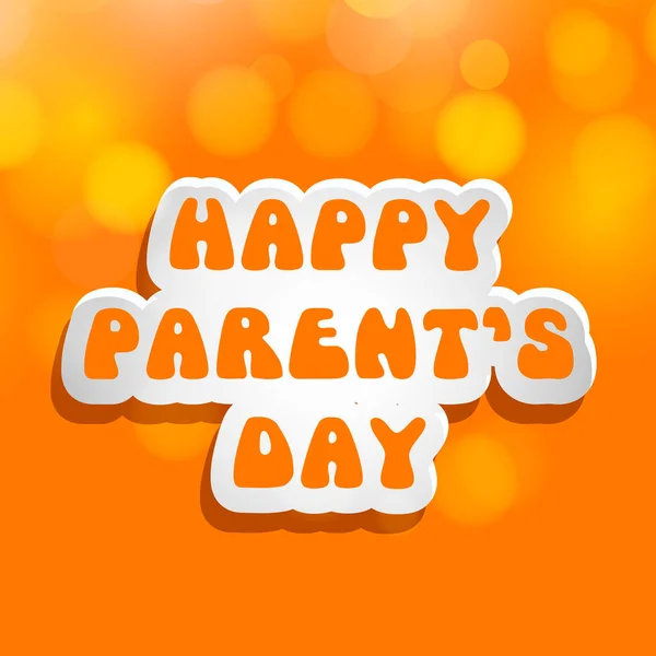 Illustration Background Parent Day — Stock Vector