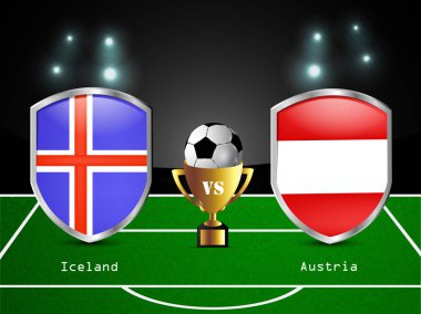 Futbol turnuva katılan farklı ülke bayrağı çizimi