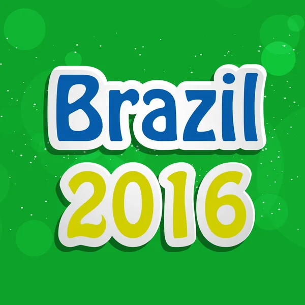 Illustration Contexte Des Jeux Organisés Brésil — Image vectorielle