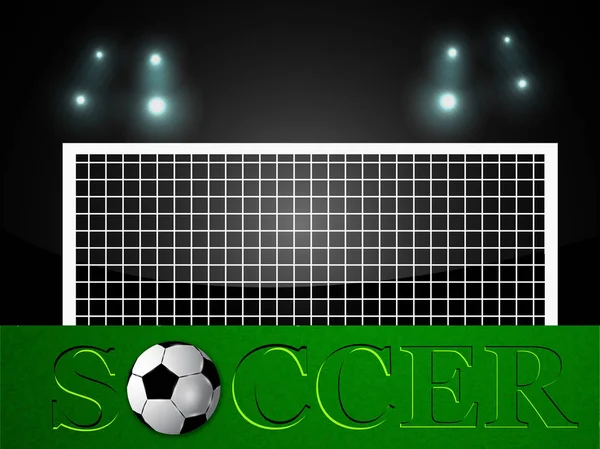 Иллюстрация элементов спортивного футбола — стоковый вектор