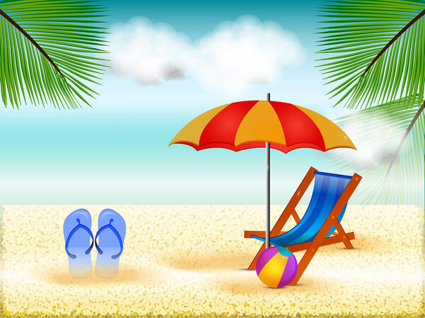 Иллюстрация элементов для летнего сезона
