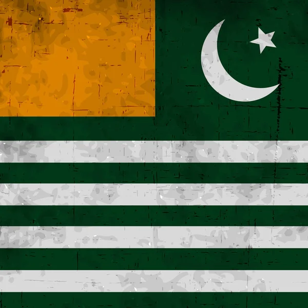 Azad Keşmir bayrağı ile arka plan resmi — Stok Vektör
