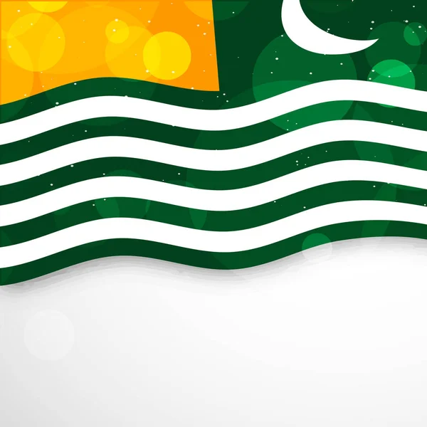 Ilustração de fundo com Azad Caxemira bandeira — Vetor de Stock