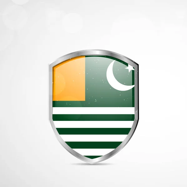Illustration av bakgrunden med Azad Kashmir flagga — Stock vektor