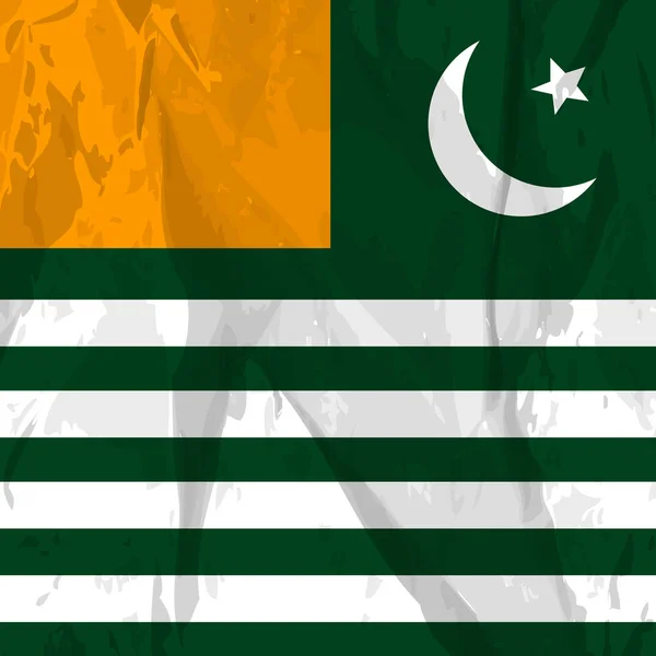 Ilustracja tła z flaga Azad Kaszmir — Wektor stockowy