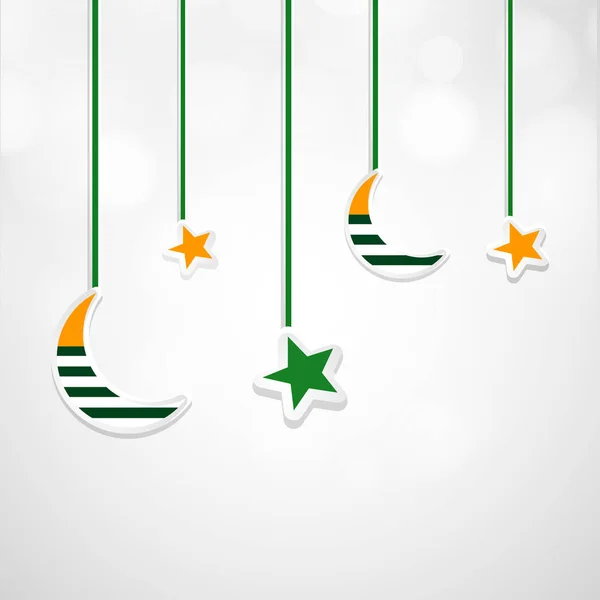 Illustration des Hintergrunds der azad kashmir Flagge — Stockvektor