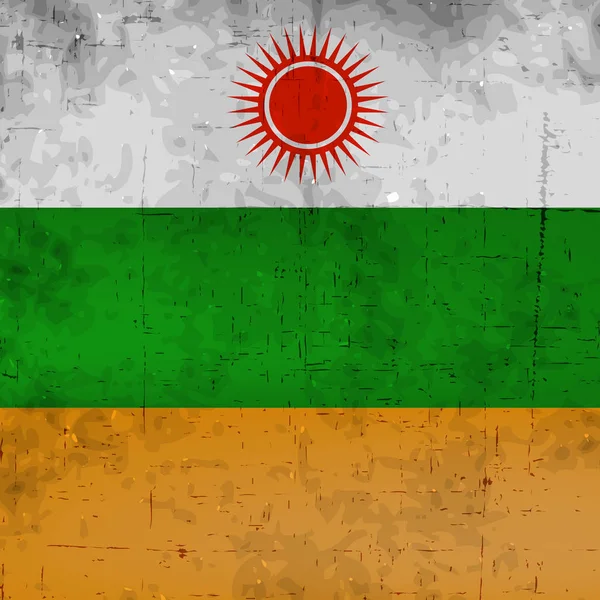マディヤ ・ プラデーシュ州旗のインドの状態の図 — ストックベクタ