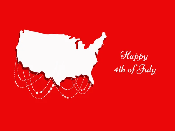 Illustration du contexte de la fête de l'indépendance des États-Unis — Image vectorielle