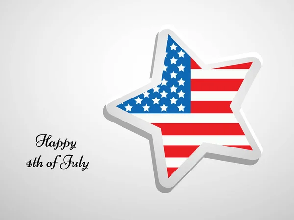 Illustration du contexte de la fête de l'indépendance des États-Unis — Image vectorielle