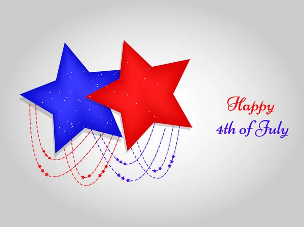 Иллюстрация фона Дня независимости США — стоковый вектор