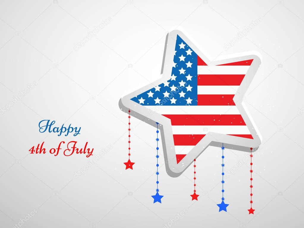 Illustration of U.S.A Independence Day background