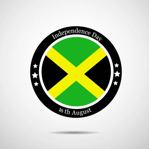 Illusztráció: Jamaica függetlenség napja háttér — Stock Vector