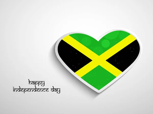 ジャマイカの独立記念日の背景のイラスト — ストックベクタ
