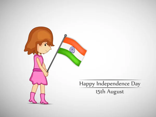 Ilustración del Día de la Independencia de India Antecedentes — Vector de stock