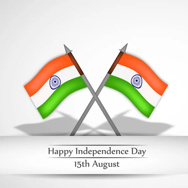 Ilustração da Índia Dia da independência fundo — Vetor de Stock