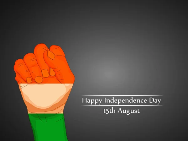 Ilustração da Índia Dia da Independência Fundo 15 Agosto — Vetor de Stock