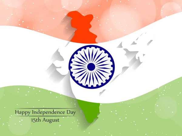 Illustration du Jour de l'indépendance de l'Inde Contexte 15 août — Image vectorielle