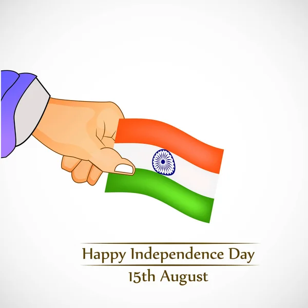 Απεικόνιση του φόντο ημέρα ανεξαρτησίας της Ινδίας 15 Αυγούστου — Διανυσματικό Αρχείο