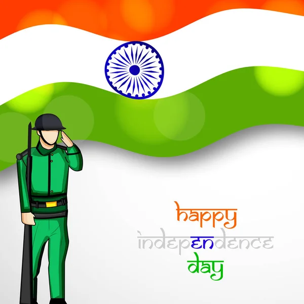 Απεικόνιση του φόντο ημέρα ανεξαρτησίας της Ινδίας 15 Αυγούστου — Διανυσματικό Αρχείο