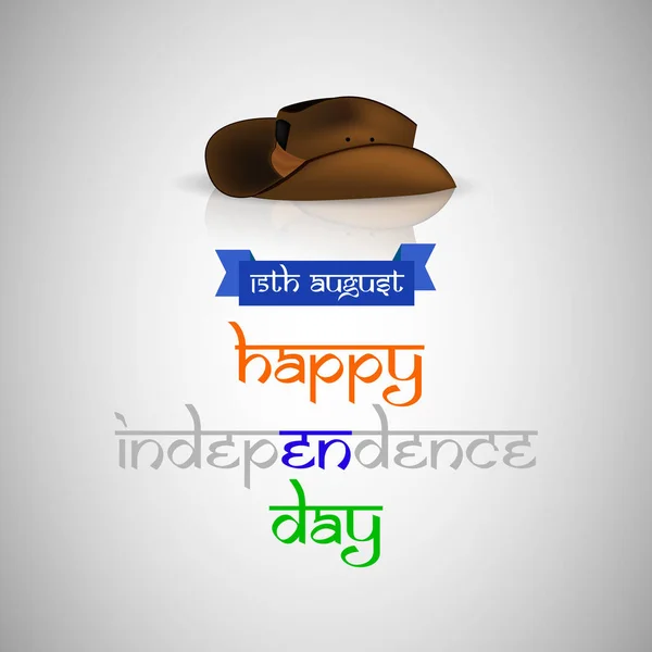 Hindistan Bağımsızlık günü arka plan resmi 15 Ağustos — Stok Vektör