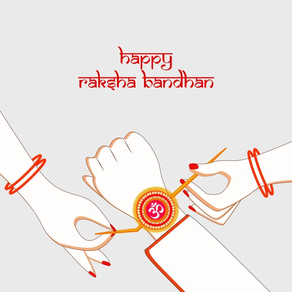 Ilustración del Festival Hindú Raksha Bandhan Fondo — Vector de stock