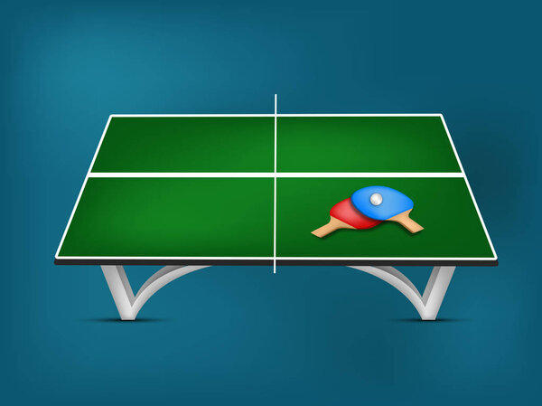 Illustration of indoor sport Table tennis background
