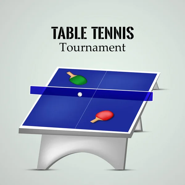 Illustration du sport d'intérieur Fond de tennis de table — Image vectorielle