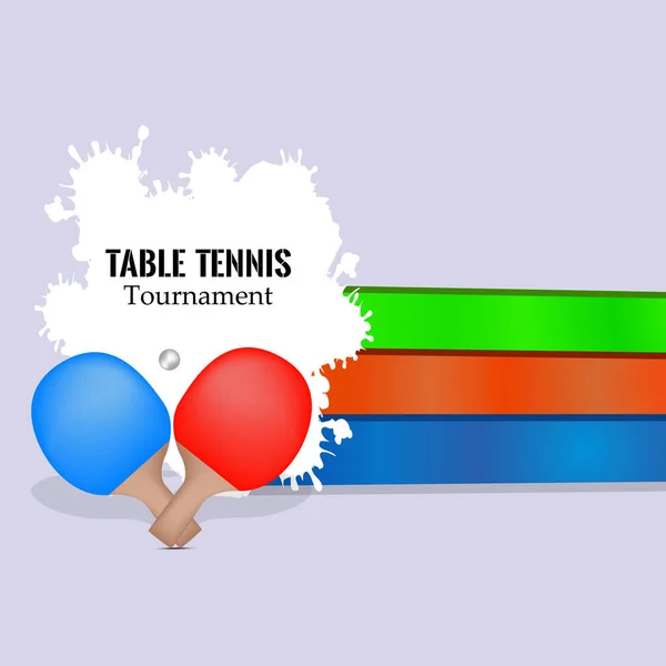 Illustration du sport d'intérieur Fond de tennis de table — Image vectorielle