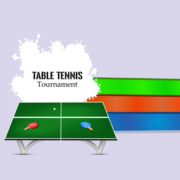 Illustration du sport d'intérieur Fond de tennis de table — Image vectorielle