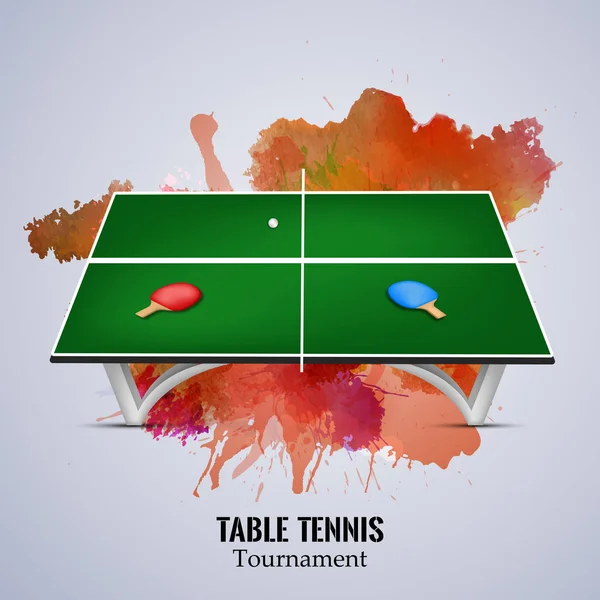 Illustration du sport d'intérieur Fond de tennis de table — Image vectorielle