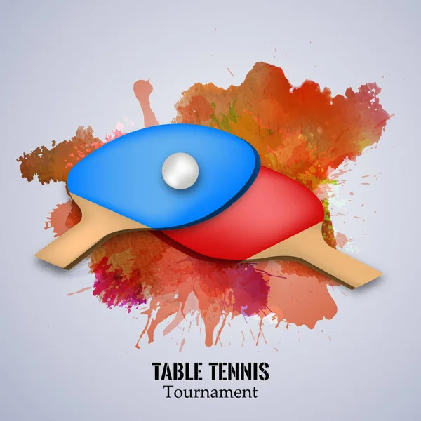 Illustration du sport d'intérieur Fond de tennis de table — Image vectorielle