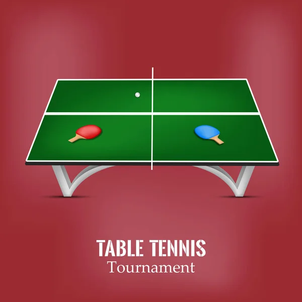 Ilustração do desporto indoor Fundo de ténis de mesa — Vetor de Stock