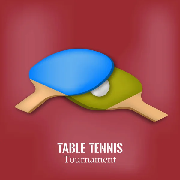 Illustration du sport d'intérieur Fond de tennis de table — Image vectorielle