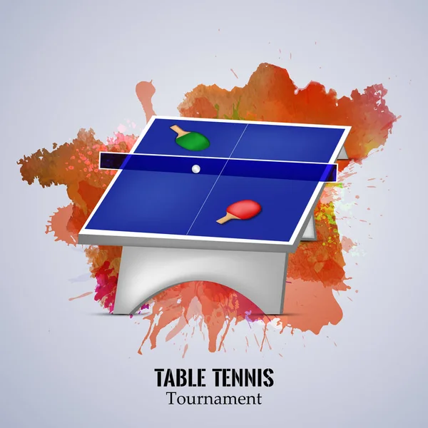 Illustration du sport d'intérieur Fond de tennis de table — Image vectorielle