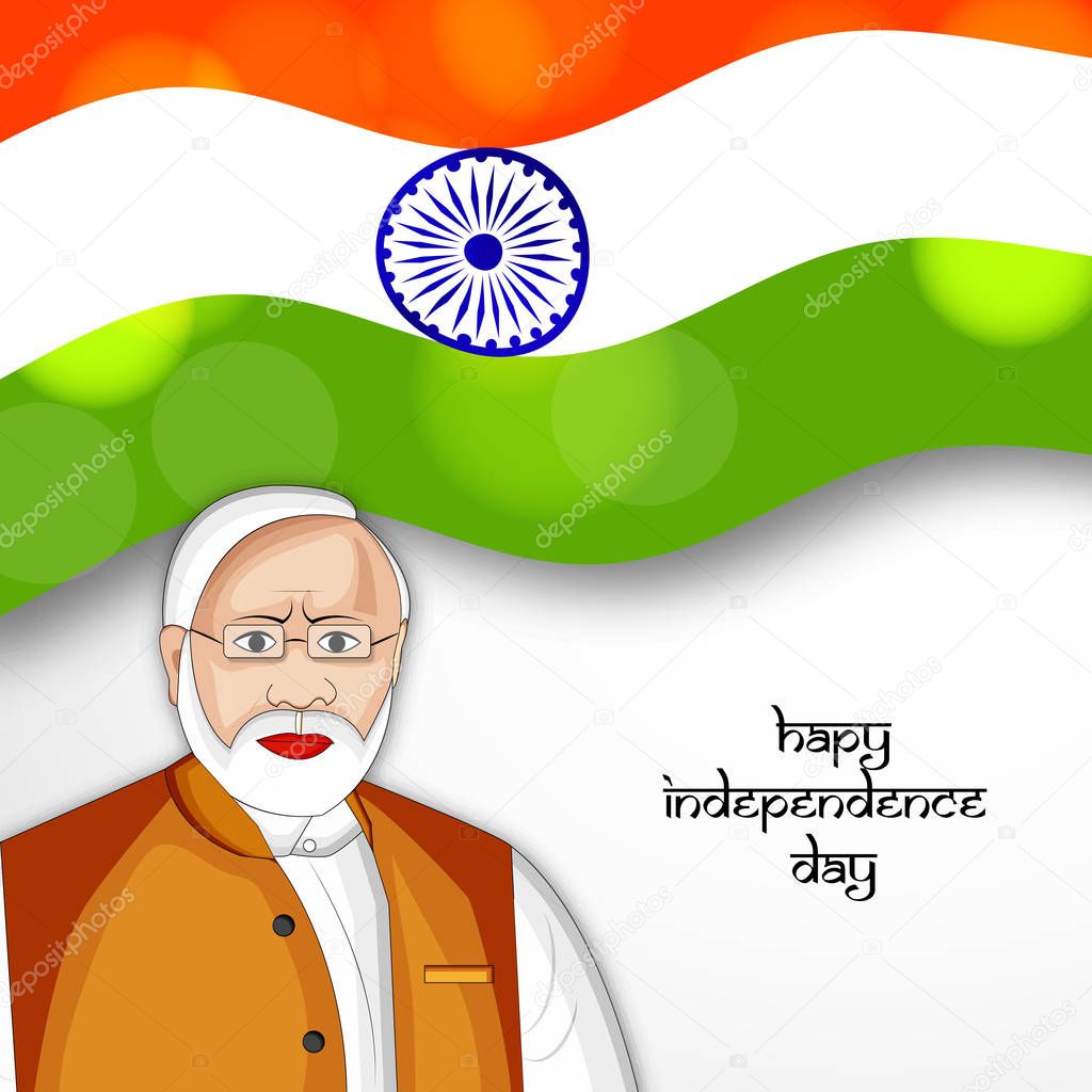 illustration of India independence day background