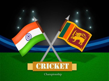 Kriket Şampiyonlar Ligi olay spor kriket arka plan illüstrasyon