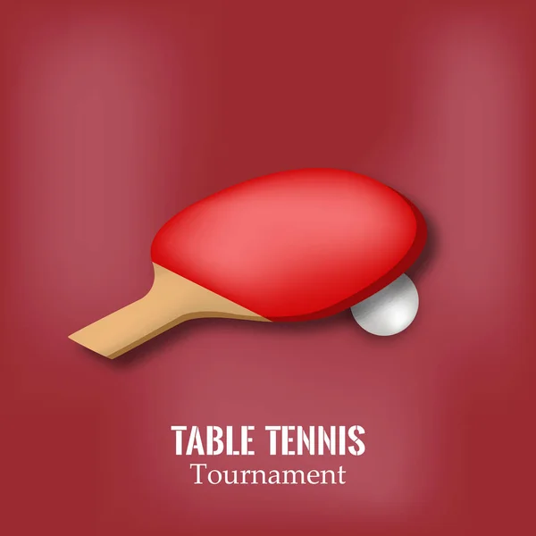 Illustration de fond de tennis de table sport — Image vectorielle