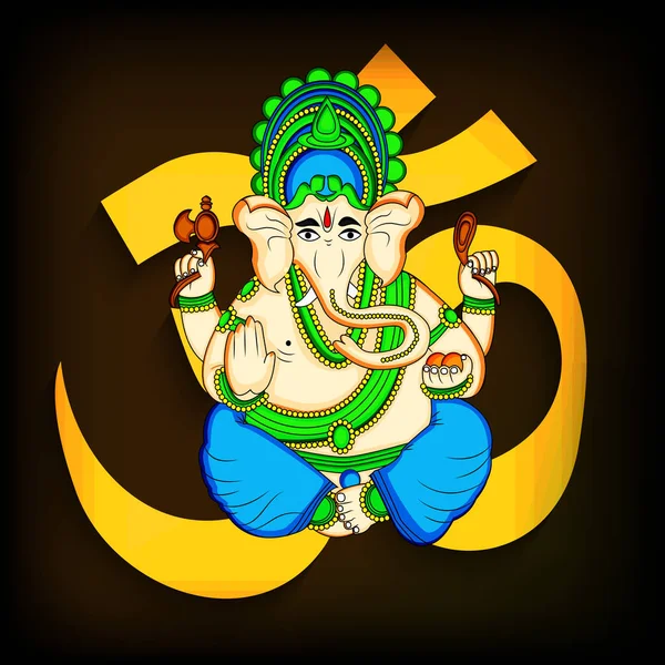 Illustration de Ganesh Chaturthi Contexte — Image vectorielle