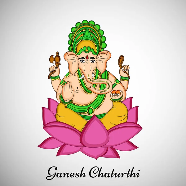 Εικονογράφηση της Ganesh Chaturthi φόντο — Διανυσματικό Αρχείο
