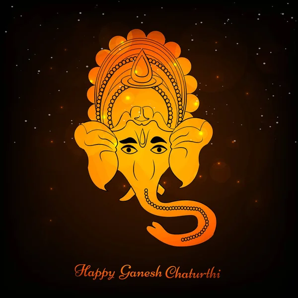 Ganesh Chaturthi arka plan resmi — Stok Vektör