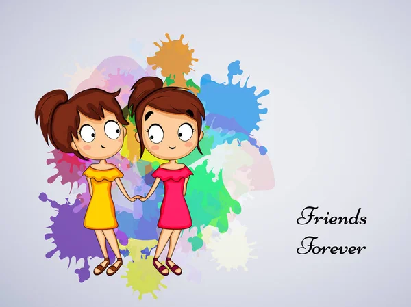 Illustration av vänskap dag bakgrund — Stock vektor