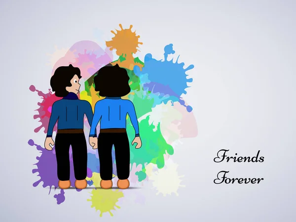 Illustration av vänskap dag bakgrund — Stock vektor