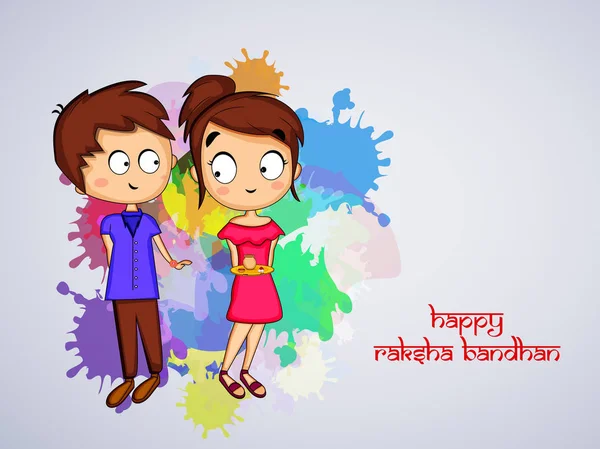 Ilustración del Festival Hindú Raksha Bandhan Fondo — Vector de stock